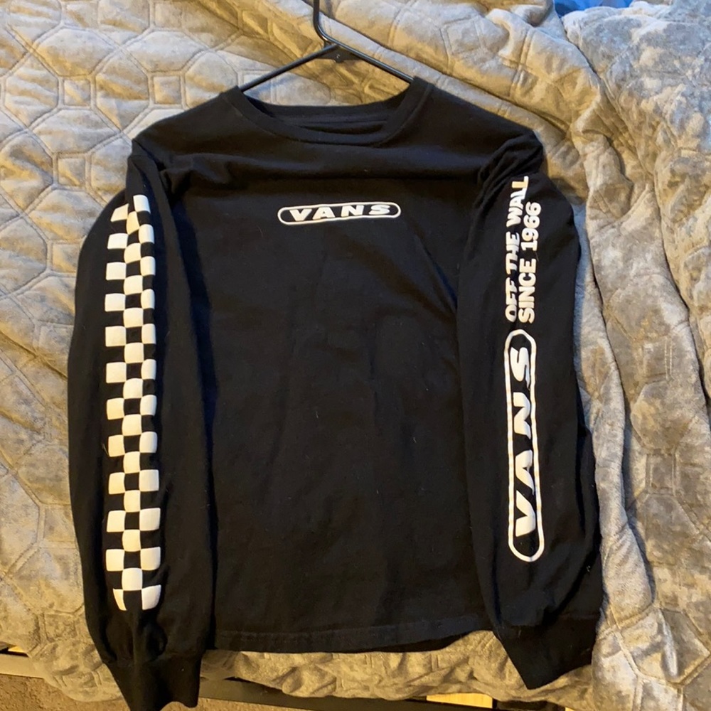 Vans long sleeve shirt with sleeve designs